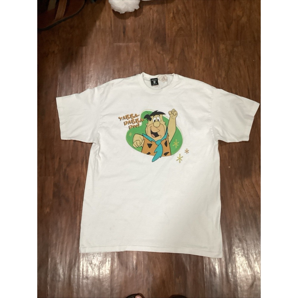 Vintage Fred Flintstone Yabba Dabba Doo T Shirt XL Warner Bros Studio Store USA